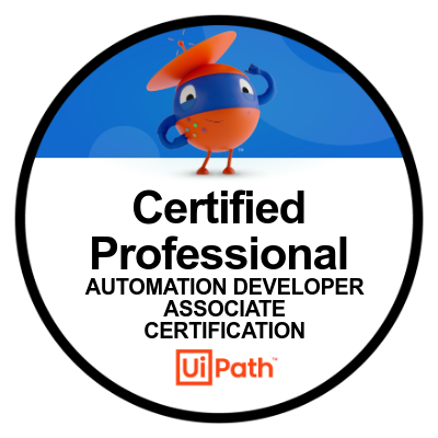 RPA Developer Certificate of completion